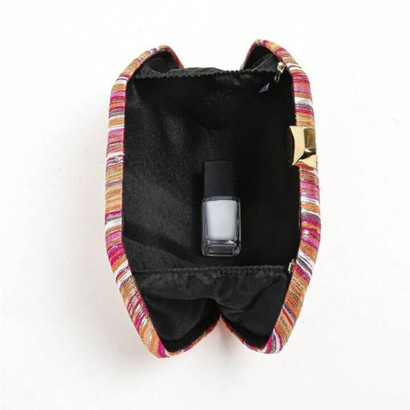 Multicolor Striped Women's Clutch - Picture 7 of 8